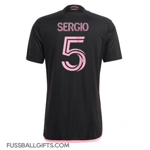 Inter Miami Sergio Busquets #5 Fußballbekleidung Auswärtstrikot 2024-25 Kurzarm